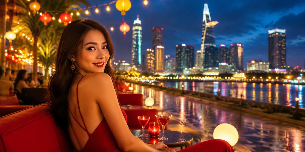 Người dùng tại TP.HCM trải nghiệm ứng dụng casino trên điện thoại trong không khí lễ hội
