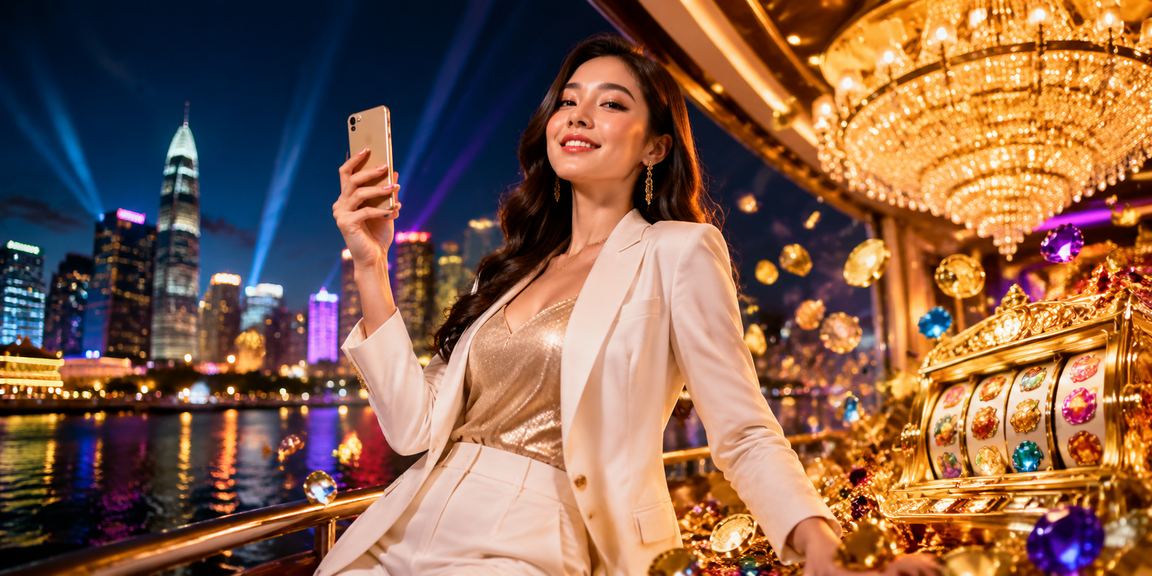 Người dùng TP. Hồ Chí Minh mở slot game trên điện thoại trong không gian hiện đại